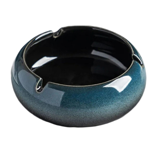 大号烟灰缸创意个性陶瓷烟缸家用复古中式客厅轻奢办公室潮流烟缸