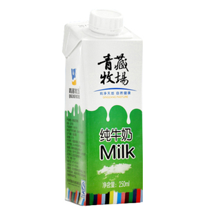 青海牛奶 青藏牧场格桑花透明袋纯牛乳高原奶源网红牛奶180克16袋