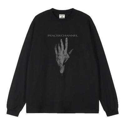 ins美式休闲重磅长袖打底衫t恤男