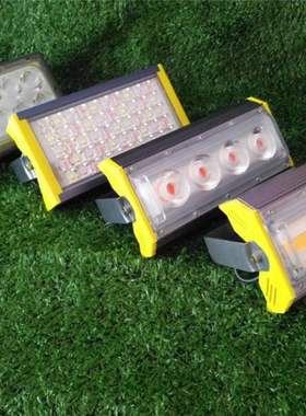 led投光灯射灯室外户外照明广告防水50w100W照树30w金黄绿色 红色