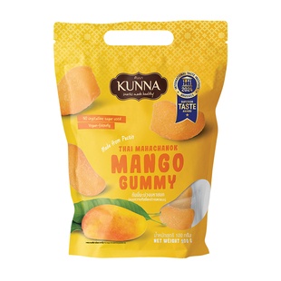 【自营】KUNNA芒果果汁软糖100g泰国原装进口独立包装休闲食品