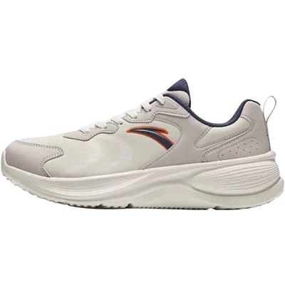 安踏男鞋运动鞋皮面飞驰跑步鞋