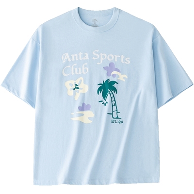 安踏冰肤抗菌百搭短袖t恤女