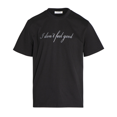 银色字母印花纯棉短袖