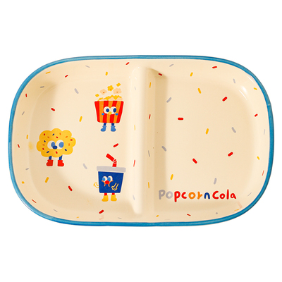 川岛屋分格餐盘儿童早餐盘子家用