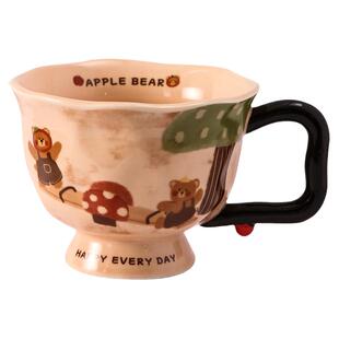 马克杯创意艺术感陶瓷水杯2025新款女办公室家用早餐咖啡杯伴手礼