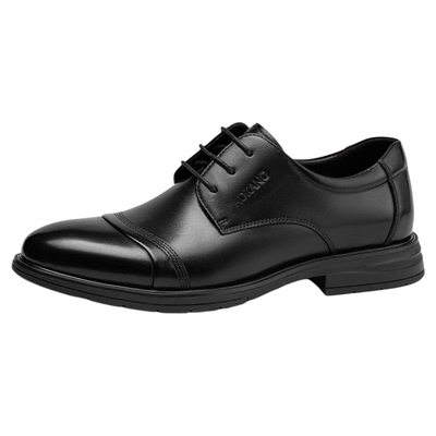 奥康男鞋黑色棕色真皮正装皮鞋