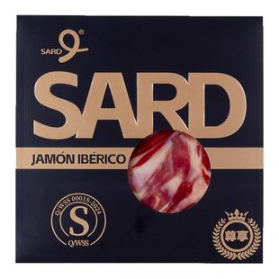 西班牙进口伊比利亚火腿切片橡果黑猪后腿薄切即食代餐风干5j黑标