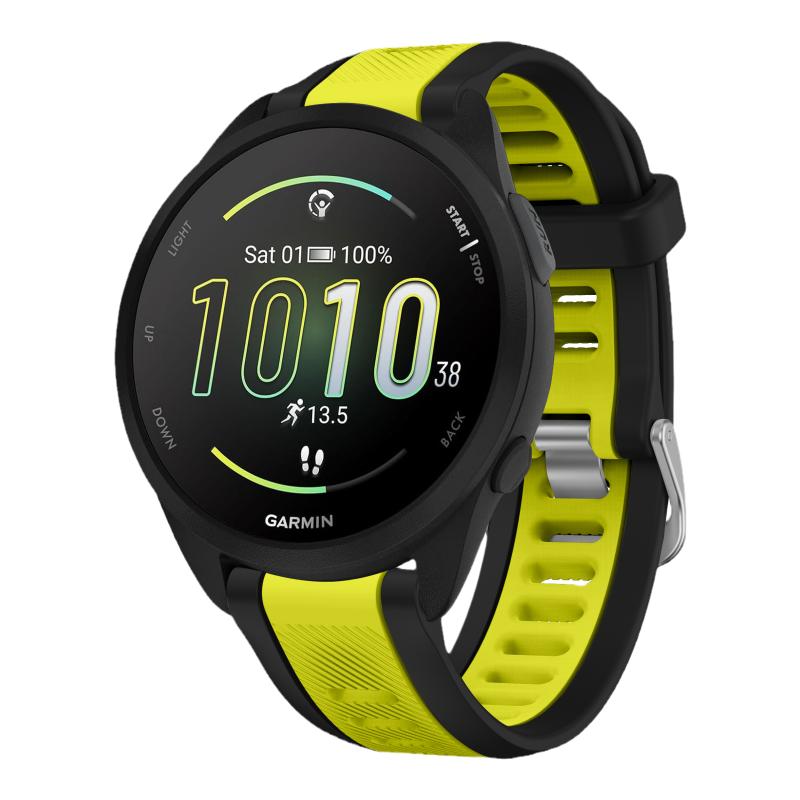 适用佳明Forerunner165/245M/645M液态硅胶表带Garmin Vivoactive3手表Venu Sq2腕带高驰COROS PACE2替换配件