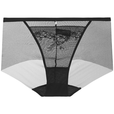 安莉芳专柜新品花卉蕾丝性感透视中腰三角裤女士舒适内裤E200914