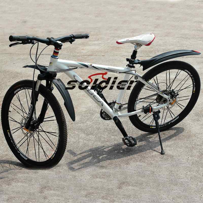 新款自行车泥板山地车挡泥板山地车通用折叠车泥板一点红/