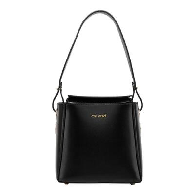 as said花蔓包 头层牛皮大容量手提包 小众真皮水桶包菜篮子