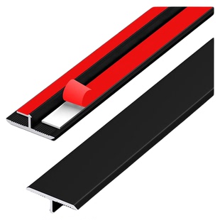 铝合金T型条木地板压条门槛接缝压边收边极窄钛金t字扣瓷砖装饰条