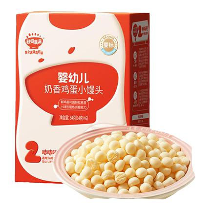 秋田满满婴幼儿小馒头 婴儿饼干无白砂糖6个月以上无添加宝宝零食