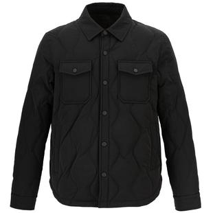 才子翻领羽绒服男士2025冬季新款轻薄款修身保暖休闲工装夹克外套