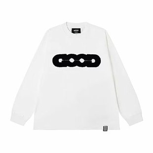 秋冬加绒good卫衣轻奢长袖男士卫衣男女情侣款潮男时尚学生百搭帅