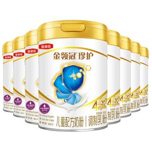 伊利金领冠珍护4段3-6岁儿童成长A2β-酪蛋白配方奶粉800g*8