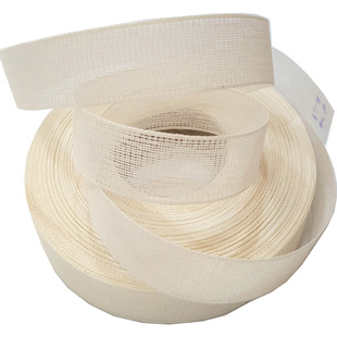 韩国进口腰衬雪纺真丝衣服腰衬3.8cm35mm鱼刺卷边衬下摆衬马尾衬