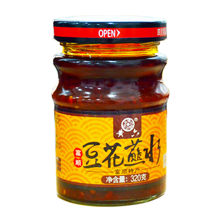 购三江 黄六豆花蘸水320g 四川自贡特产富顺豆花蘸料香辣酱辣椒酱