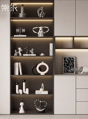 意式家居玄关入户高档摆件客厅电视柜餐边柜软装小众艺术装饰摆设