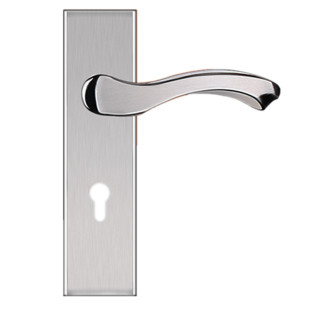 室内门门锁50面板把手房间卧室房门不锈钢可调节免改孔通用型锁具