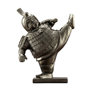 新中式文创意家居秦大兵马俑摆件复古办公室橱窗玄关柜个性装饰品