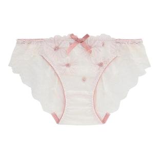 【内裤29元秒杀】日本RisaMagli刺绣少女士低腰内裤蕾丝三角裤771