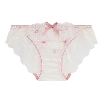 【内裤29元秒杀】日本RisaMagli刺绣少女士低腰内裤蕾丝三角裤771