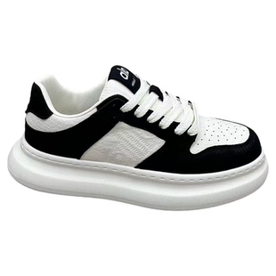 男鞋2026春季新款高级感百搭厚底增高小白鞋男士低帮透气休闲板鞋