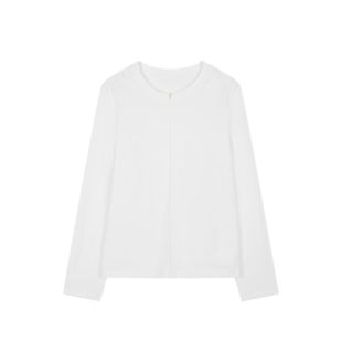 XWI欣未红色长袖T恤女2026年春季新款休闲简约气质百搭内搭上衣