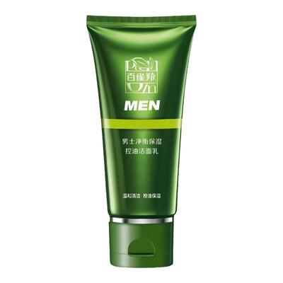 百雀羚男士专用洗面奶控油保湿