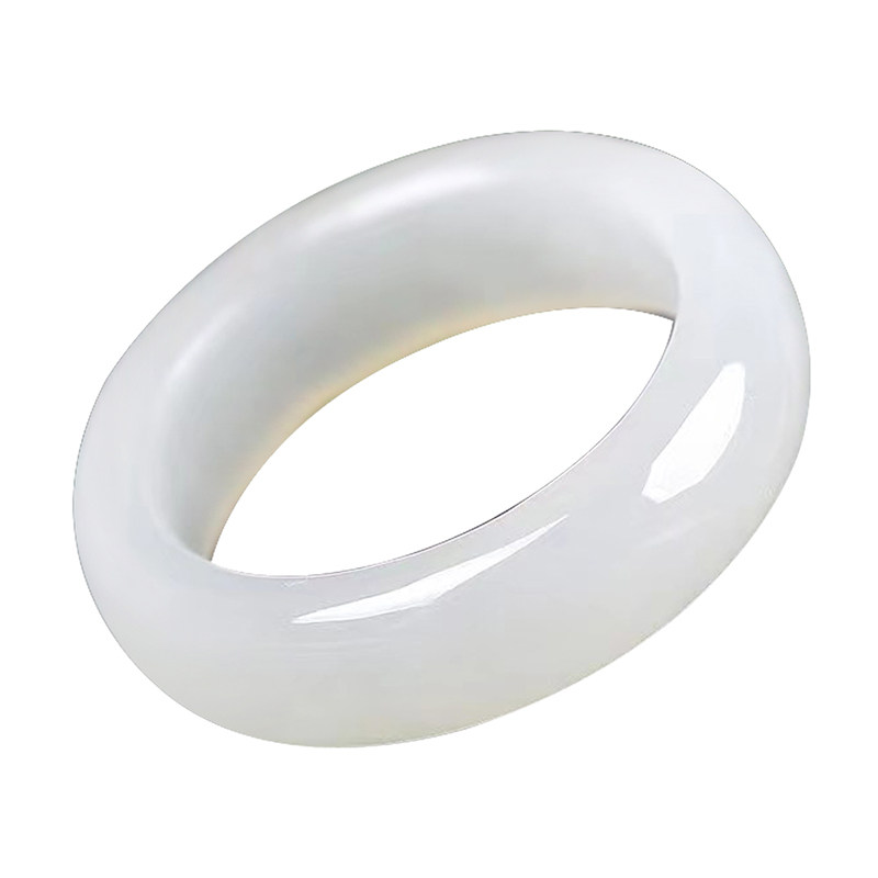 和田玉戒指白玉尾戒情侣款指环