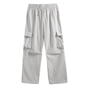 啄木鸟集团官方伞兵裤男款直筒宽松大口袋冲锋裤子户外休闲长裤TZ