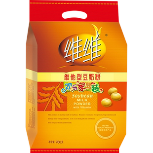 维维豆奶粉维他型豆浆黄豆粉760g/袋家庭装内小包装健康怀旧冲饮