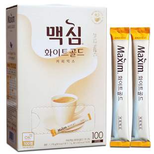 麦馨白金咖啡100条礼盒装进口韩国咖啡Maxim麦馨三合一咖啡粉
