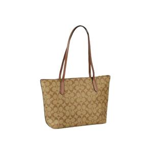 香港直邮COACH蔻驰新款女士牛皮拉链单肩包4455IMAA8中号正品品牌