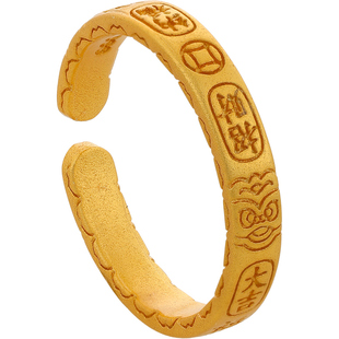 沙金开口吉言女士旺财戒指小众设计指环2026年新款爆款轻奢高级感