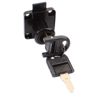 抽屉锁 柜子锁免开孔办公桌暗锁自装衣柜抽屉锁家用锁具锁芯通用