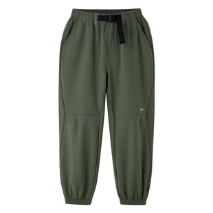 安奈儿童装男童裤子冬新款加绒保暖弹力防风厚款宽松束脚卫裤