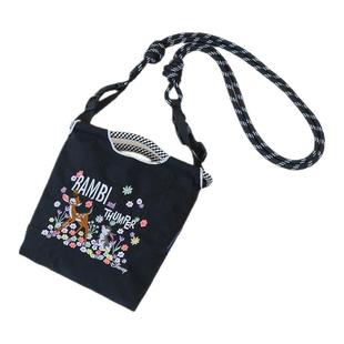 迷你手提包女斜挎小包购物袋ballchain手机刺绣单肩环保旅行mini