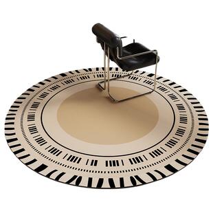 复古皮革地毯书桌下转椅保护垫书房电脑椅电竞椅垫子免洗pvc垫子