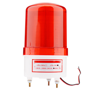 LTE-1101J旋转式警报灯闪烁灯220V警示爆闪灯24VLED声光报警器12V