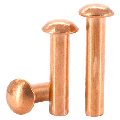 紫铜圆头实心铆钉国标GB867