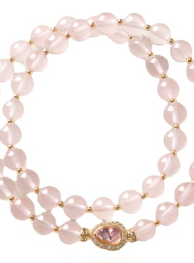 手串转运珠粉晶手链水晶