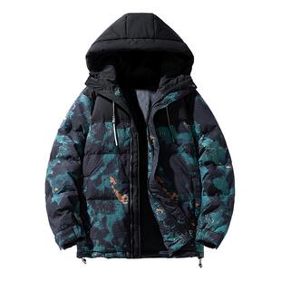 羽绒服男款冬季潮流痞帅气棉服袄子潮牌加厚上衣服滑雪冲锋衣外套
