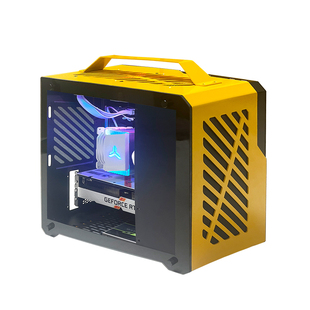 Matx机箱台式机全铝桌面迷你机箱itx机箱外壳定做铝合金Nas机箱