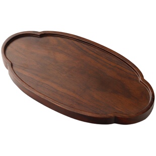 黑檀木茶盘实木家用小号迷你干泡台中式简约奉茶托盘日式茶具壶承