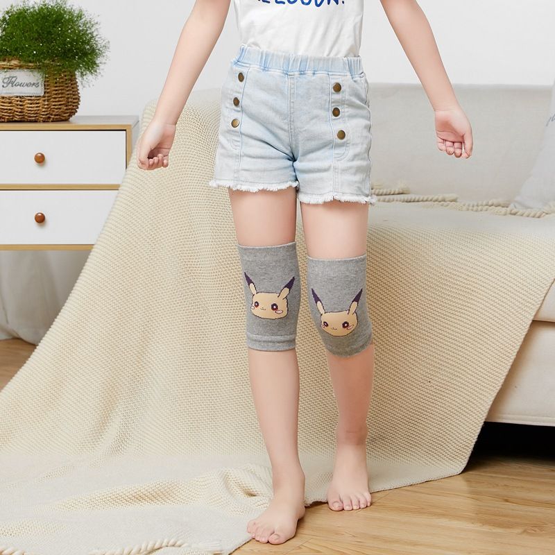 儿童卡通护膝空调房膝盖保暖3-5-8-10岁运动护肘宝宝防摔夏季薄款