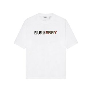自营欧洲直邮Burberry/博柏利 男士短袖棉质字母圆领宽松短袖T恤
