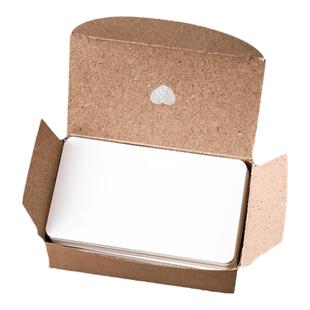 单词卡空白小卡片纸硬卡牛皮黑卡书签留言识字卡手绘明信片签名卡